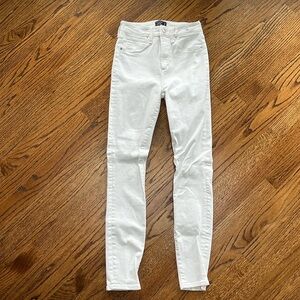 Abercrombie White Skinny Jeans